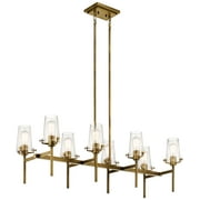8 Light Double Linear Chandelier In Vintage Industrial Style-19 Inches Tall And 17 Inches Wide Kichler Lighting 43696Nbr