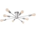 thumbnail image 1 of 8-Light Modern Semi Flush Mount Lights for Kitchen Study Living Room Nickel, 1 of 5