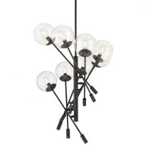 2748-66A-Minka Lavery-Auresa - 8 Light Pendant-24.13 Inches Tall and 32 Inches Wide-Coal Finish
