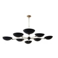 thumbnail image 1 of 8 Light Pendant Mid Century Modern Raw Brass Sputnik chandelier light Fixture, 1 of 10
