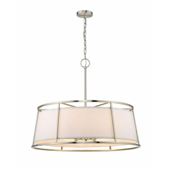 8 Light Pendant in Urban Style 32 inches Wide By 27.5 inches High-Brushed Nickel Finish Bailey Street Home 372-Bel-4185938