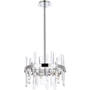 8 Light Round Pendant in Modern Style-12 inches Tall and 16 inches Wide-Chrome Finish Bailey Street Home 390-Bel-5047800