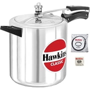 8 Litre Tall Hawkins Classic Aluminium Pressure Cooker - Bundle with LSL Cookbook