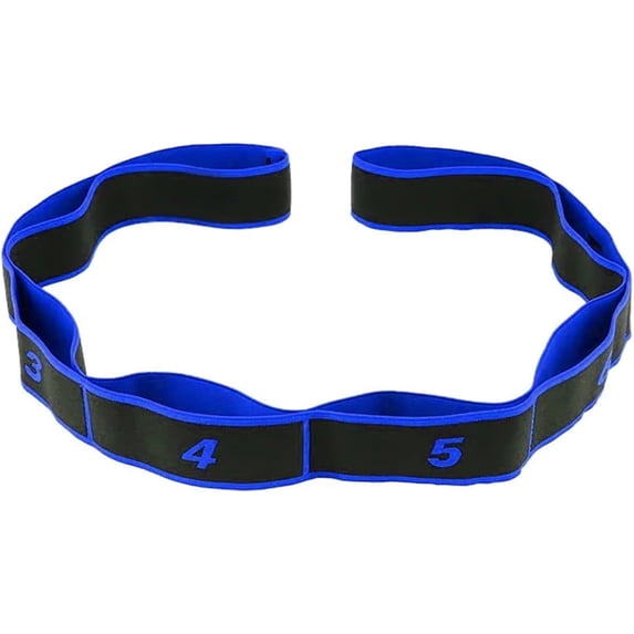 8-Loop Fitness Resistance Band for Stretching and Yoga, Elastic Tension Bands for Flexibility, Posture Correction & Dance Training
