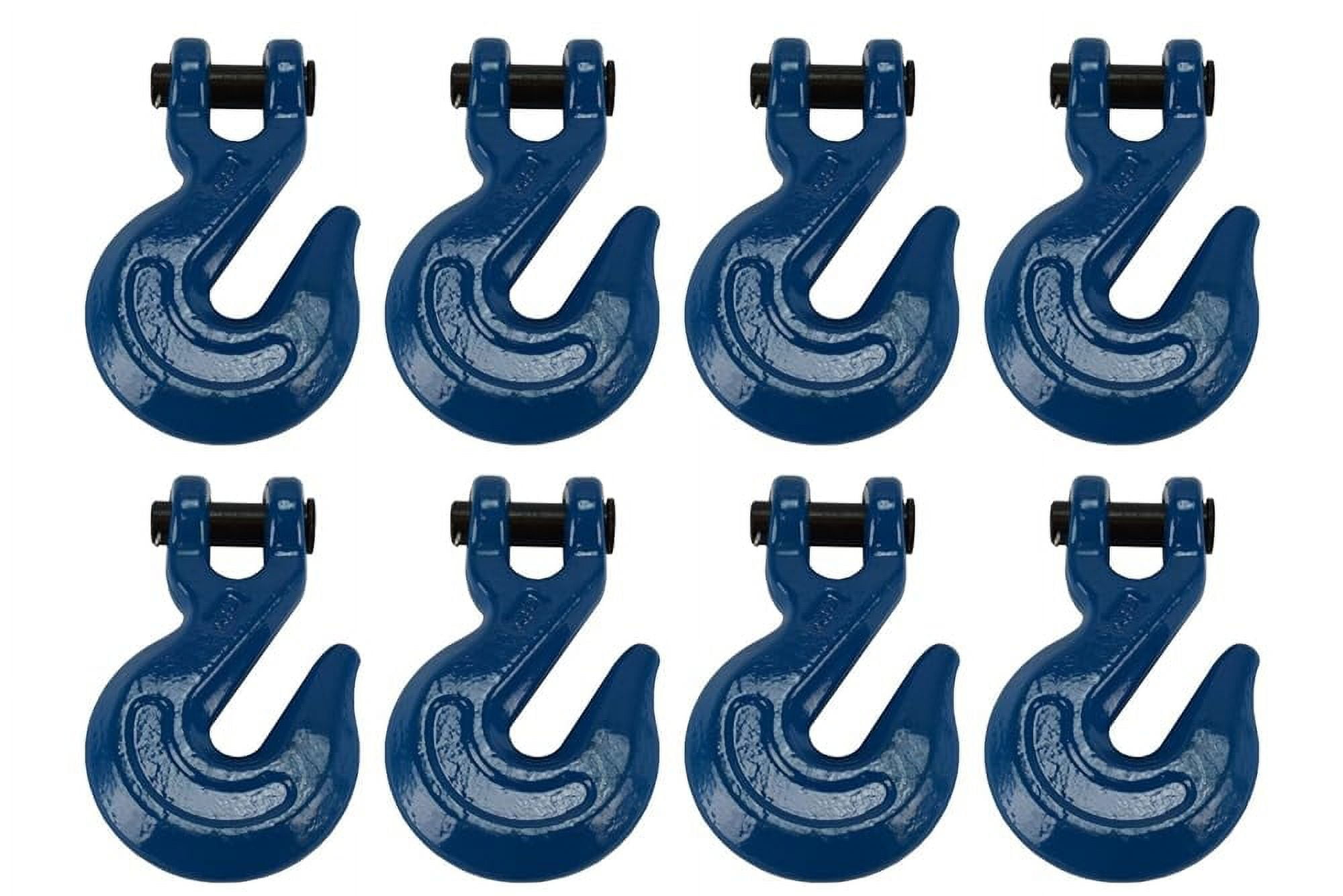 8 Lot 1/2" Chain Grab Hook Pin Clevis Rigging Tow Transport Truck