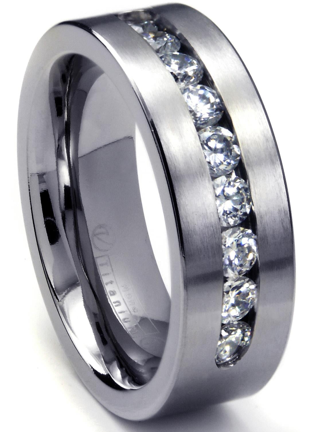 Titan Hochzeitsring Flacher Hof Geformter 8 Mm Band Herrenring
