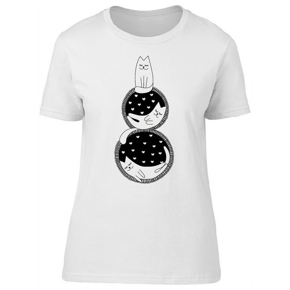 8 March Womens Day Cute Cats T-Shirt Women -Image by Shutterstock, Female Medium