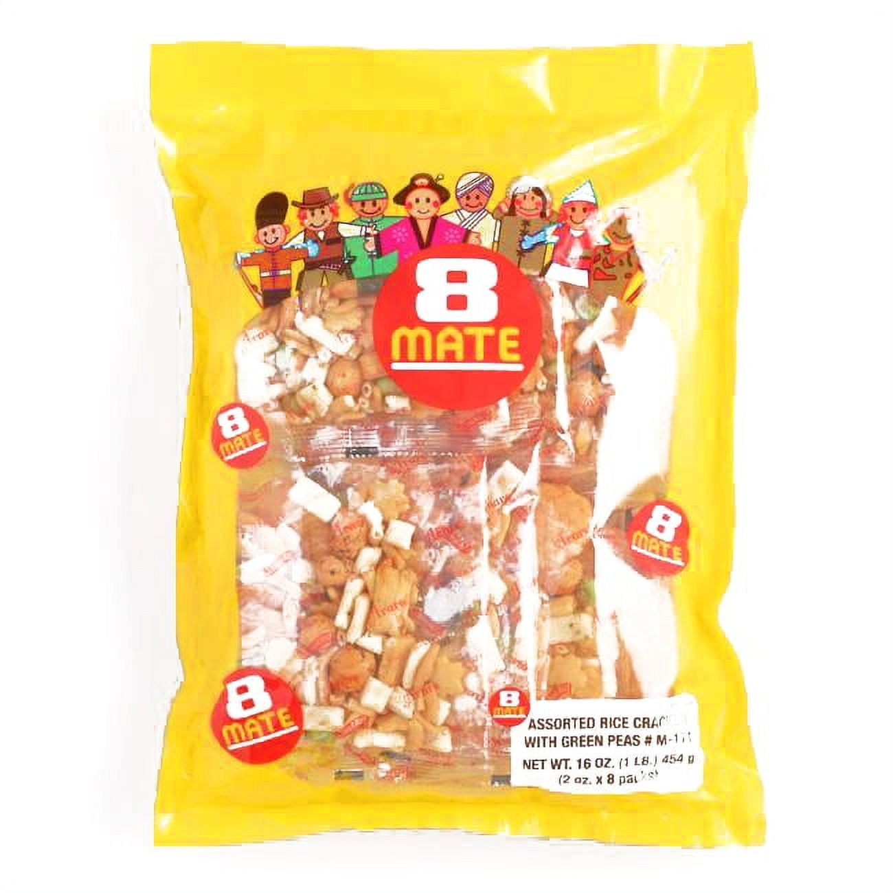 8 Mate Arare Rice Cracker Mix 1.4 oz each (5 Items Per Order, not