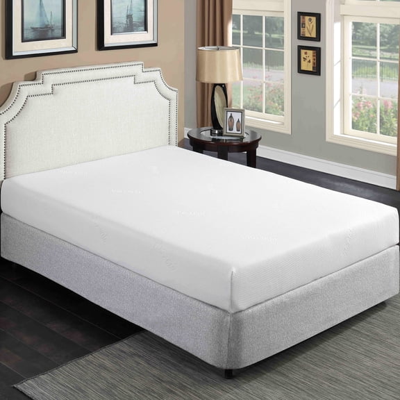 8" Medium Queen Gel Foam Mattress - Double Cover Soothes Muscles Diffuses Heat And Supportive For With Aloe Enhances Restful Sleep Reduces Motion Cool