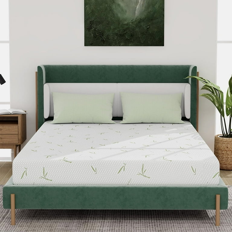 8'' Memory Foam Mattress Green Tea Mattress Medium Firm,Twin