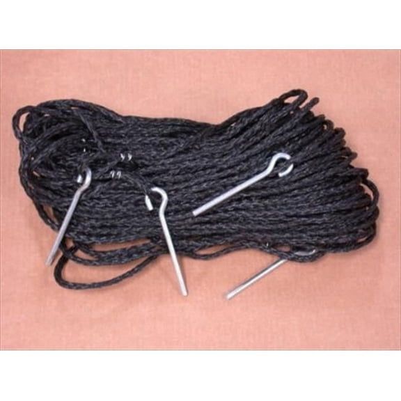 8 Meter Black .25-inch rope Non-adjustable Grass Courtlines
