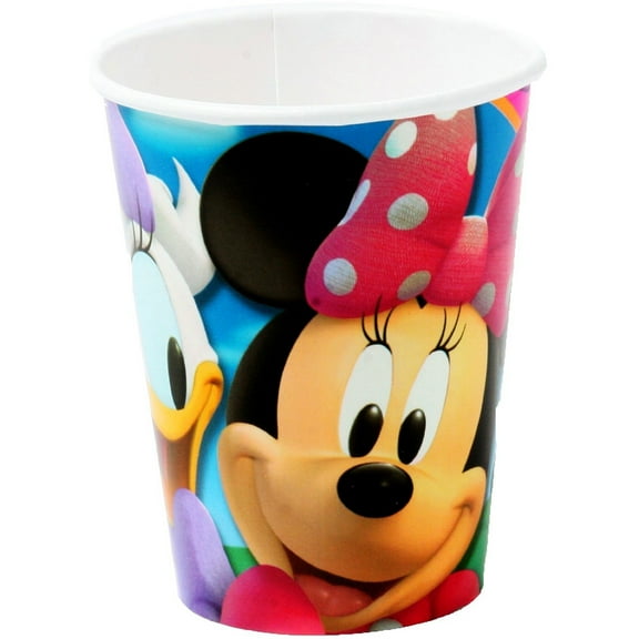 8 Minnie Mouse Paper Cups 9 oz