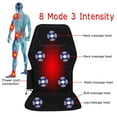 thumbnail image 1 of 8 Mode 7 Intensity Full Body Electric Kneading Rolling Vibration Back Neck Lumbar Shiatsu Massager with Heat Memory Foam Car/Home Massage Mat Pad Seat Cushion for Chair Seat, 1 of 8