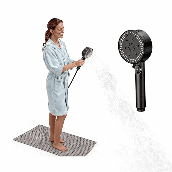 8 Mode Handheld Shower Head with 05 Inch Interface for an Invigorating Home Spa Experience