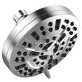 thumbnail image 1 of 8-Mode High Pressure Shower Head, Premium High Flow Fixed Showerhead with Anti-Clogging Silicone Nozzles, 5.2 Inch Luxury Modern Showerhead with Adjustable Angle, Polished Chrome (2.5 GPM), 1 of 7