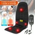 thumbnail image 1 of 8 Mode Massage Seat Cushion Home&Car Rolling Neck Pad Heated Back Pain Relief, 1 of 9