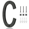 thumbnail image 1 of 8" Modern House Numbers Floating Acrylic Address House Number Anti-Rust House Numbers with Nail Kits for Door Yard，Character C, 1 of 6