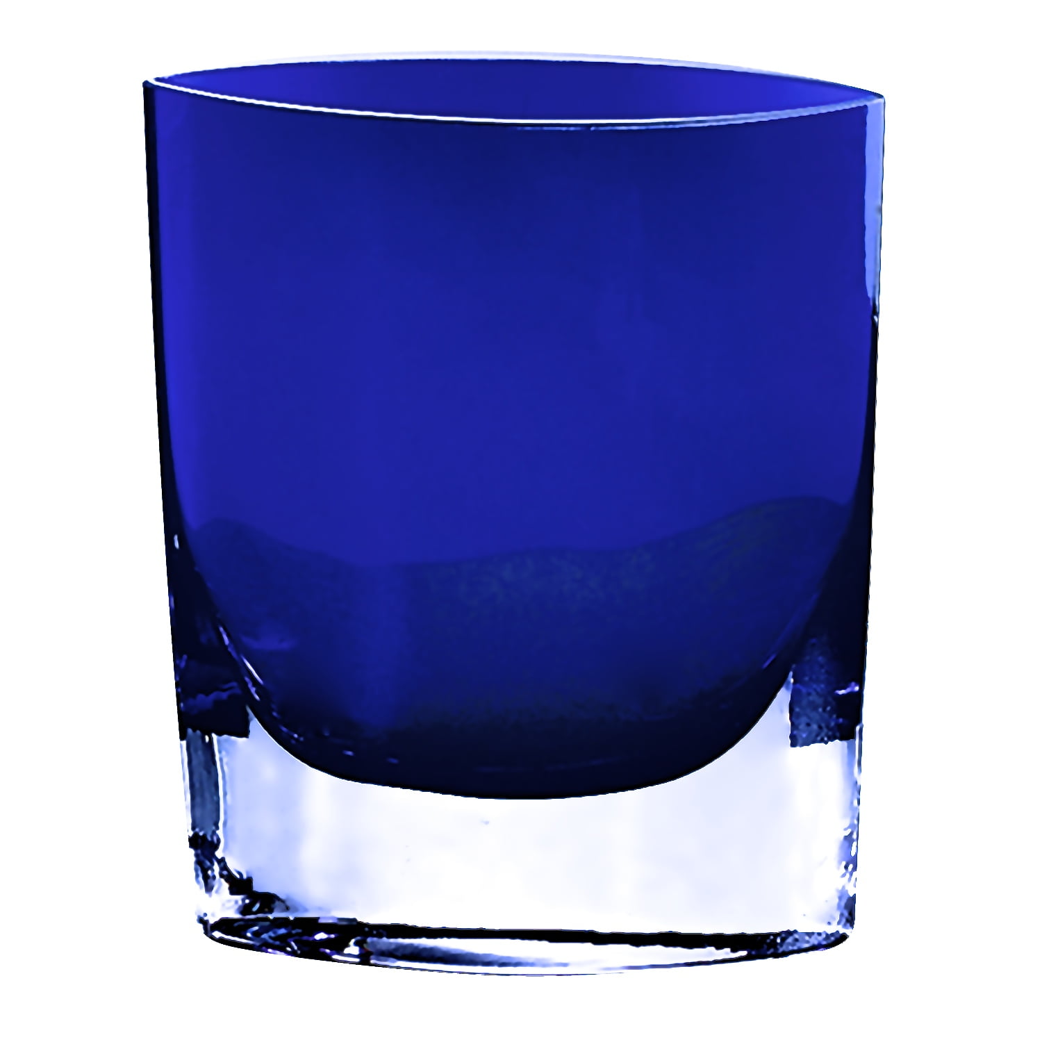 8 Mouth Blown Glass European Made Light Cobalt Vase 8 Mouth Blown Glass European Made Light Cobalt Vase