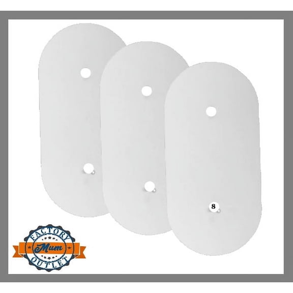 8" Mum Backer Oval- 3 Pack - Double Mum Backers