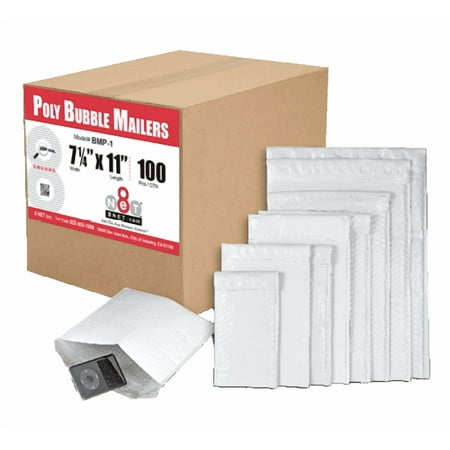 8 NET Poly Bubble Mailers # 0, 6" x 9", 250 Pcs/Case, Model #BMP-0