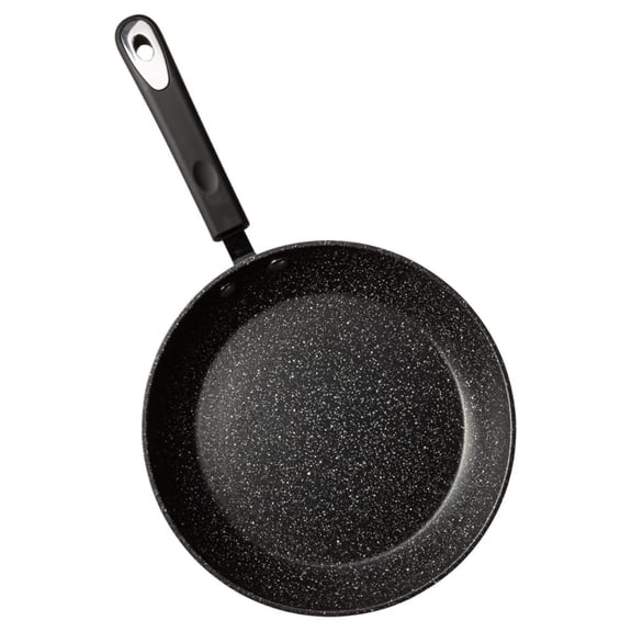 8" Nonstick Frying Pan: Small Skillet With Heavy Duty Non Stick Coating - Black Silicone Handle - Induction Compatible Frypans