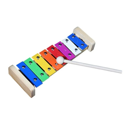 8 Note Metal Xylophone Xylophone for Kids Professional Hand Percussion Musical Toys Kids Musical Instrument for Players Band