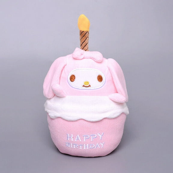 8" Novelty Anime Plush Toy - Cute Melody Cinnamoroll Kuromi Kirby Plushie Luminous Musical Candle Stuffed Soft Doll for Kid's Birthday Chirstmas Gifts