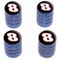 thumbnail image 1 of 8 Number Eight Tire Rim Wheel Aluminum Valve Stem Caps, Multiple Colors, 1 of 1
