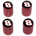 thumbnail image 1 of 8 Number Eight Tire Rim Wheel Aluminum Valve Stem Caps, Multiple Colors, 1 of 1