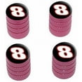 thumbnail image 1 of 8 Number Eight Tire Rim Wheel Aluminum Valve Stem Caps, Multiple Colors, 1 of 1