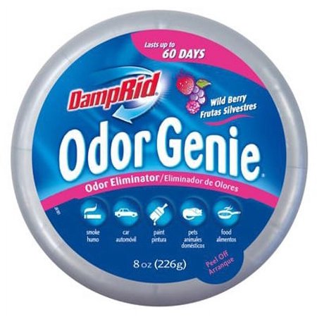 8 OZ Damp Rid Odor Genie Odor Eliminator Wild Berry Scent, Each