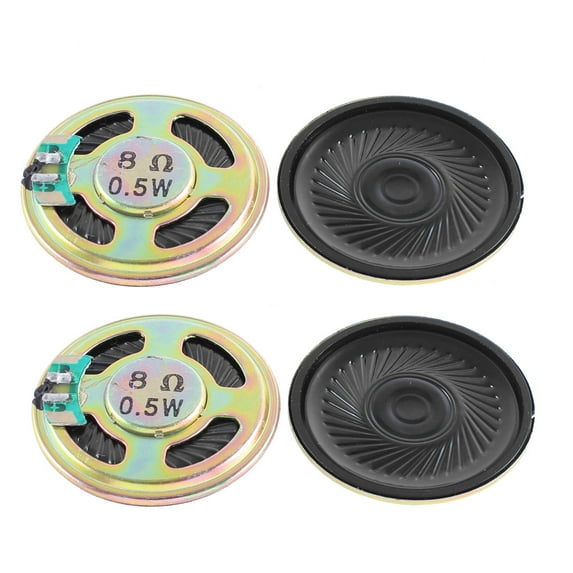 8 Ohm 0.5W Metal Shell DVD Internal Magnet Speaker Loudspeaker 40mm 4pcs
