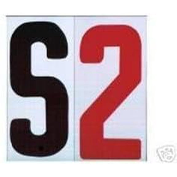 8" On 8 7/8" Portable Marquee Sign Flex Black Letters/Red Numbers Set 300 Count$$Other