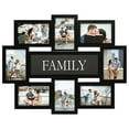 thumbnail image 1 of 8 Opening Family Picture Frame Gallery Collage Wall Hanging Photo Frame for 6" x 4" Photo Black, 1 of 6