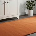 thumbnail image 1 of 8' Orange Hand Woven Runner Rug, 1 of 1
