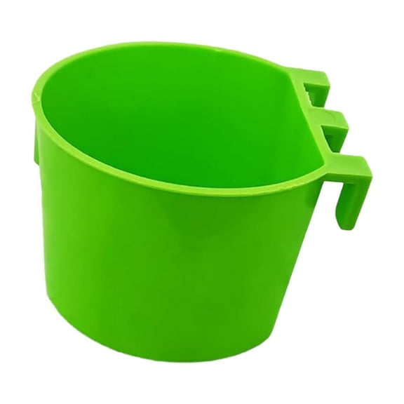 8 Ounce Automatic Poultry Feeder Cup Hanging Wire Cage Bowl for Chicken Quail Rabbit Bird Water and Food Dispenser Drinker Tray