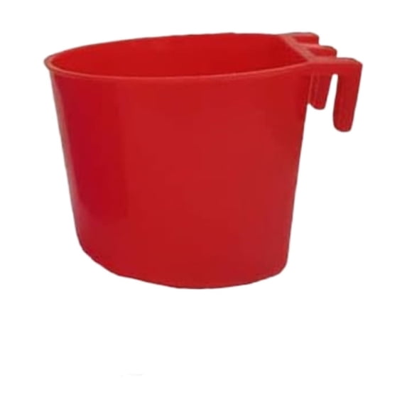 8 Ounce Hanging Cage Cup Feeder and Waterer Dish for Poultry Birds Chickens Rabbits Parrots