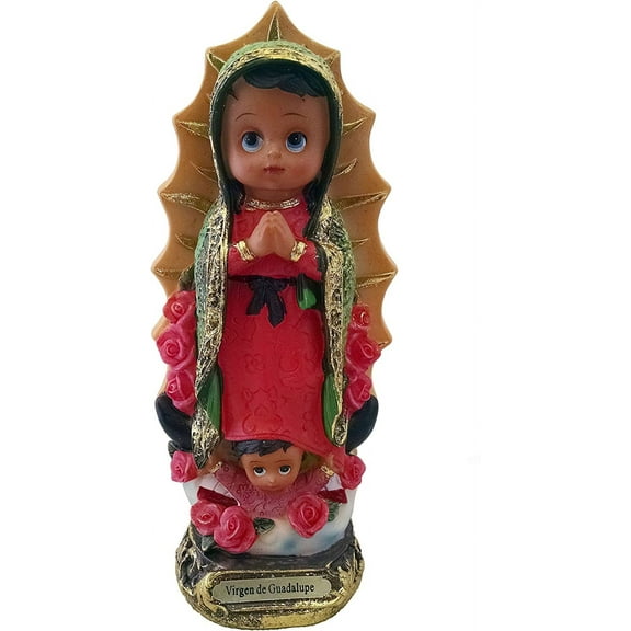 8" Our Lady Of Guadalupe Statue Virgin Mary Catholic Virgen Maria De Baby Kids