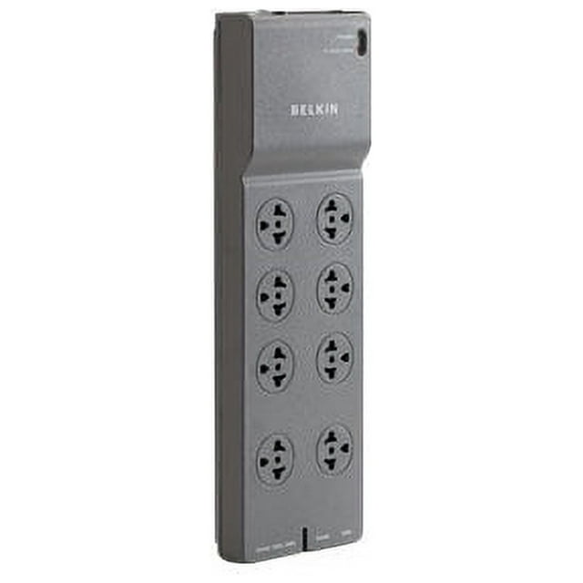 8-Outlet Commercial Surge Protector with 8 ft Cord