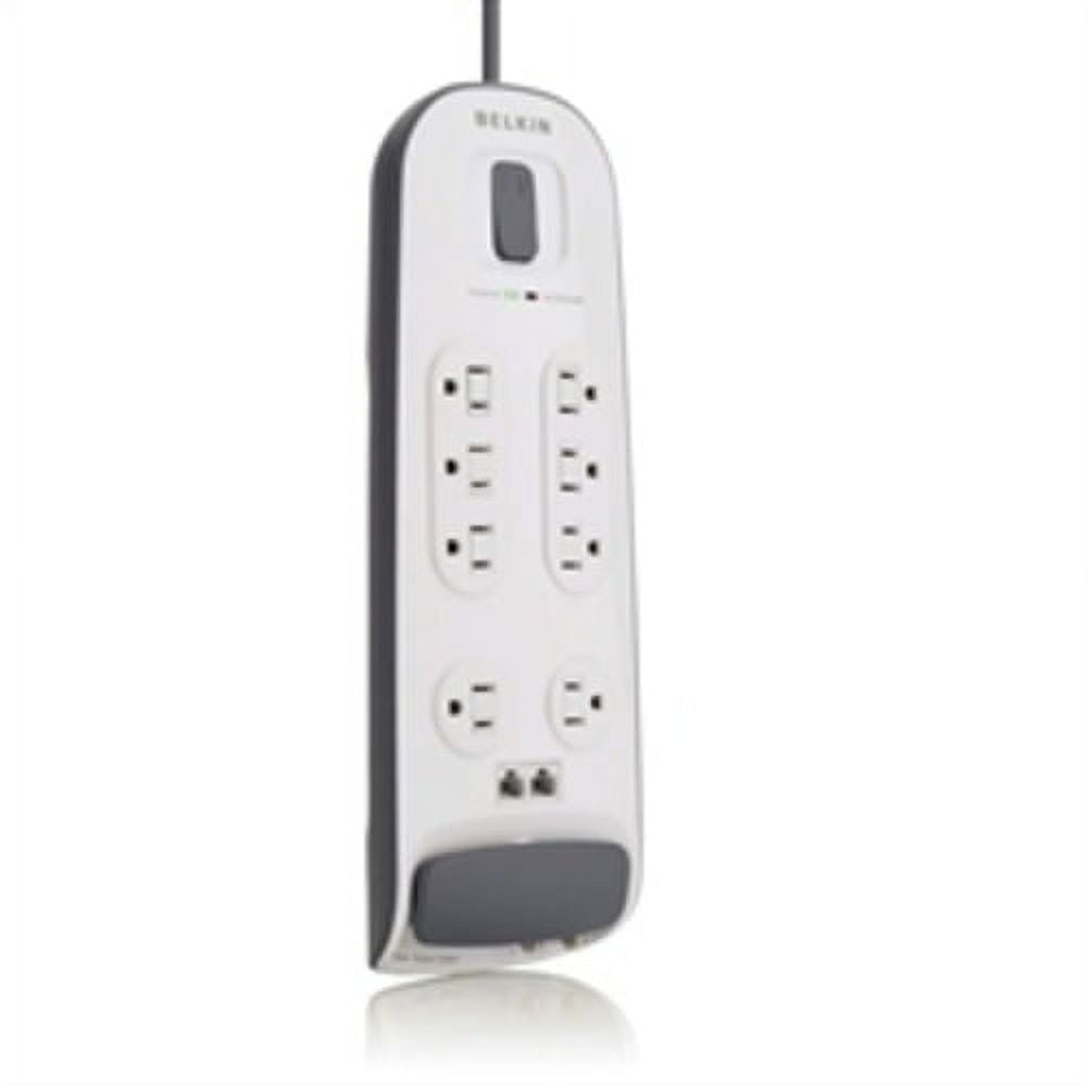Belkin 8-outlet Surge Protector with 6 ft Power Cord with Telephone Protection - surge protector - 1.875 kW