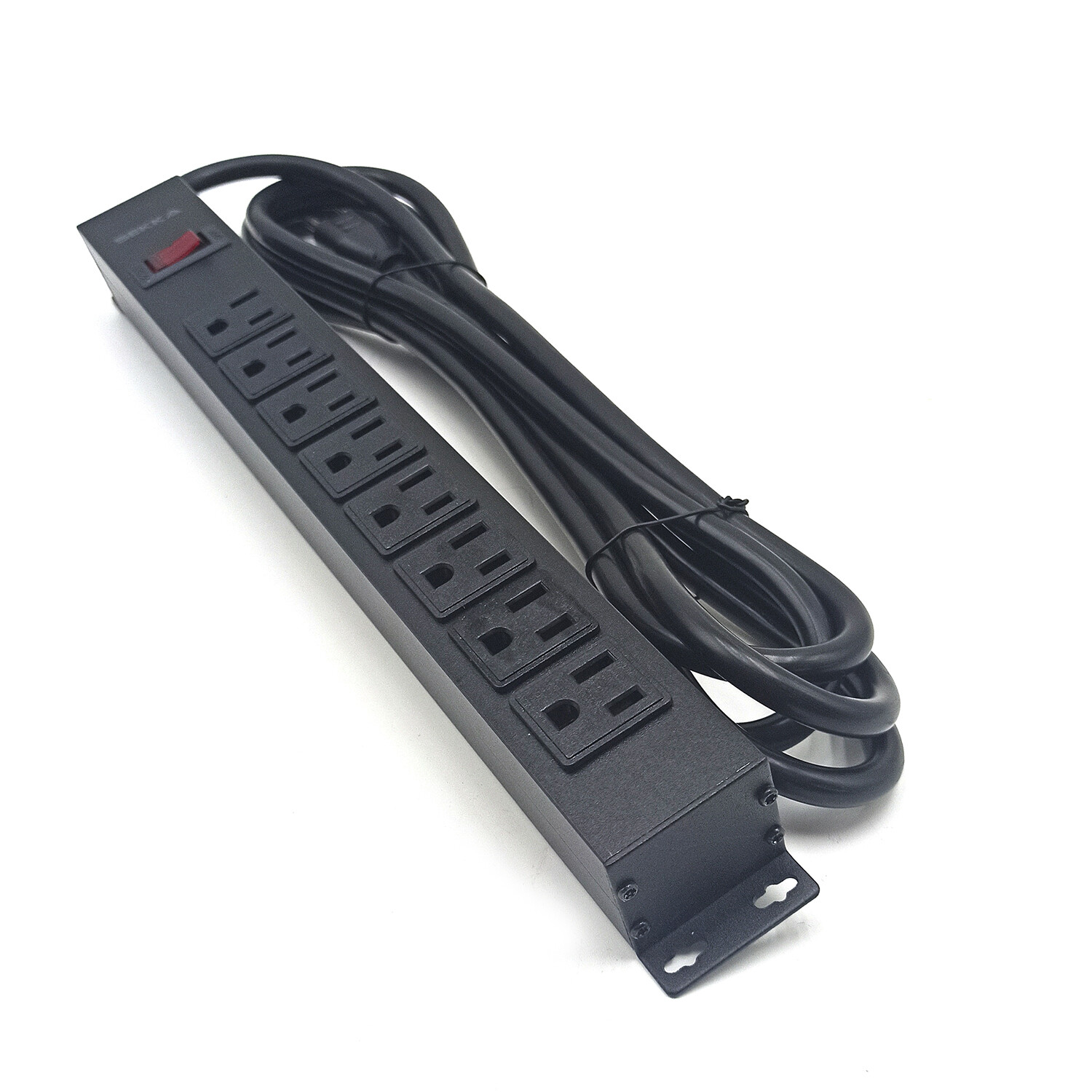 8 Outlet Surge Protector Heavy duty Power Strip Metal Aluminum 10 FT Power Cable