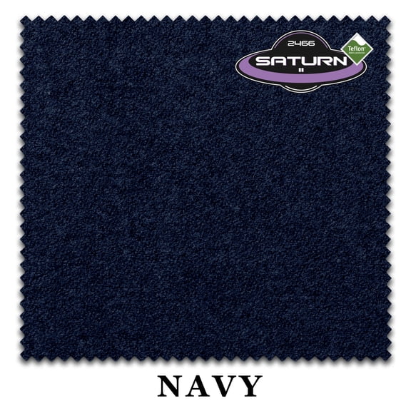 8' Oversized Championship Saturn II Teflon Pool Billiard Table Felt Cloth - Navy - Free Spots - AUTHORIZED DEALER