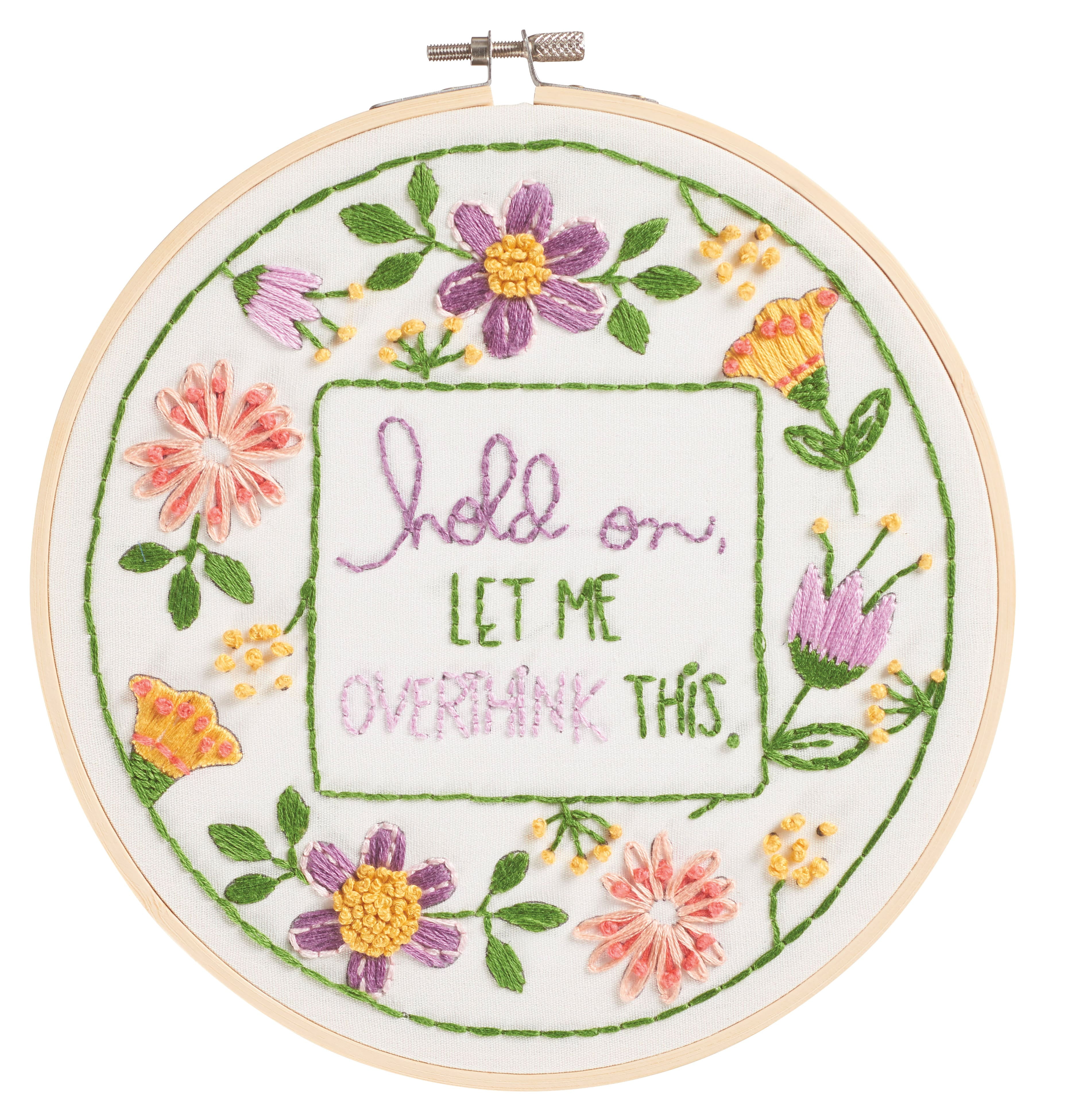 8" Overthink Embroidery Kit by Loops & Threads® - Walmart.com
