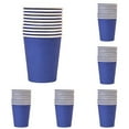 thumbnail image 1 of 8 Oz Paper Cups|Disposable Paper Cups|Blue Cups for Party|Disposable Paper Coffee Cups for Hot Or Cold Beverage Drinking for Party,Picnic,Bbq,Travel(50Pcs), 1 of 5