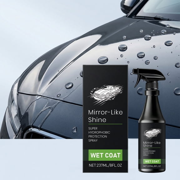 8 Oz Premium Ceramic Car Coating Spray, Long-Lasting High Gloss Hydrophobic Protection Spray, Scratch-Resistant & Uv-Resistant Auto Paint Sealant For Cars, Trucks, Suvs For