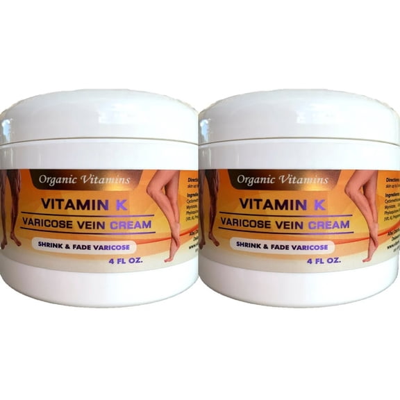 8 Oz VARICOSE SPIDER VEINS CREAM K vit HORSE CHESTNUT LEGS VESSELS Vein Bruises