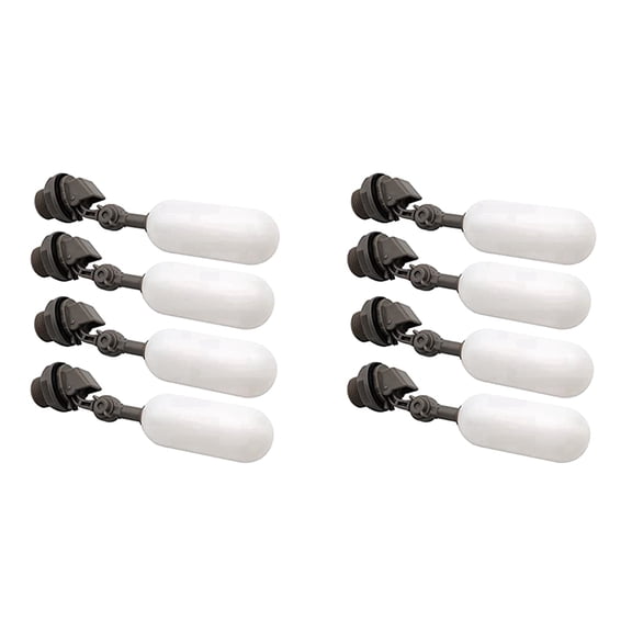 8 PACK 3/4Inch Water Float Valve with Adjustable Arm Plastic Water Filter Float Ball Valve for Water Tank Pool