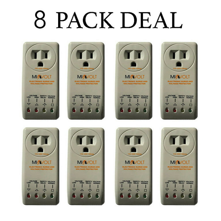 8 PACK New Refrigerator 1800 Watts Voltage Brownout Appliance Surge  Protector 