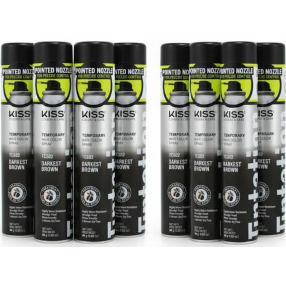 8 Pack Tintation Color Spray TCS02 Darkest Brown