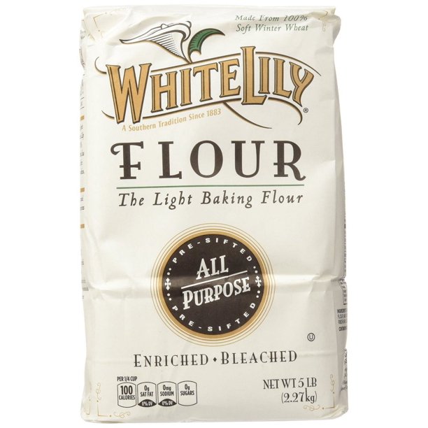 8 PACKS White Lily All Purpose Flour 80 oz